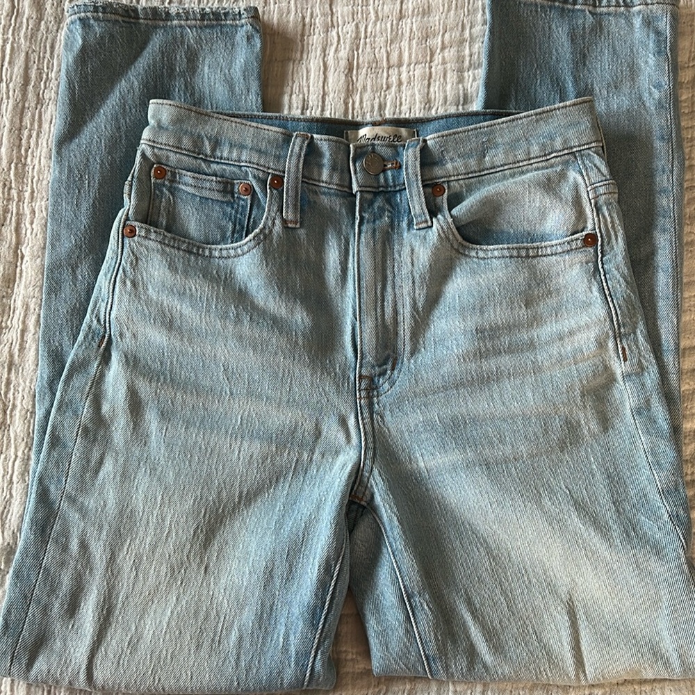 Madewell high rise slim jeans